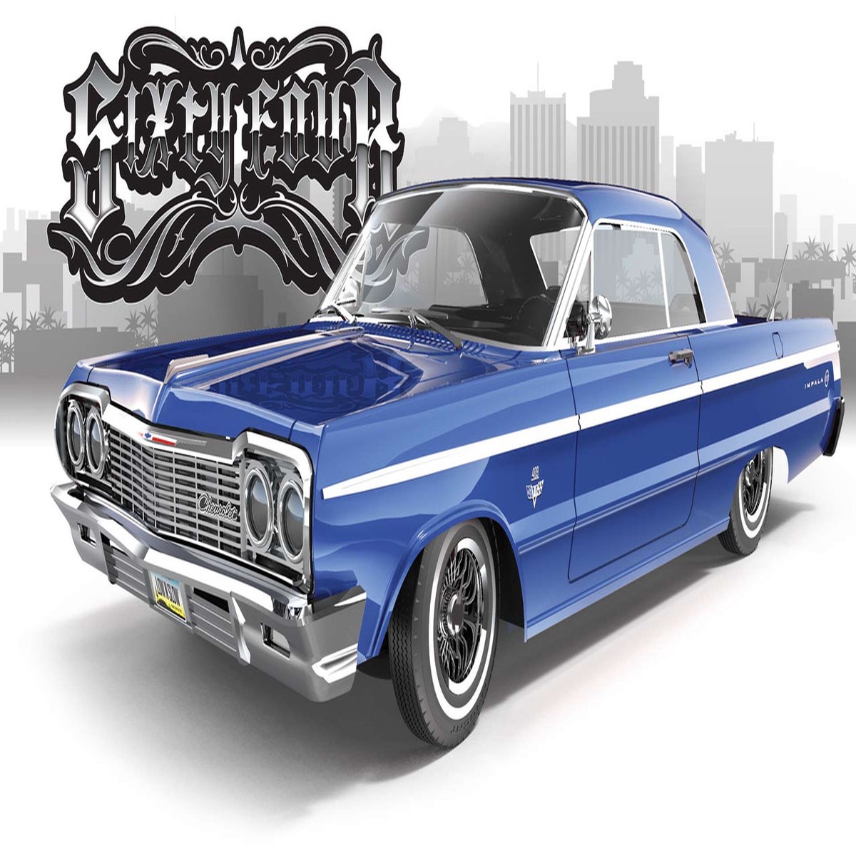 1/10 RC BODY 1964 Chevy IMPALA W/ Interior -CLEAR- #RER13192