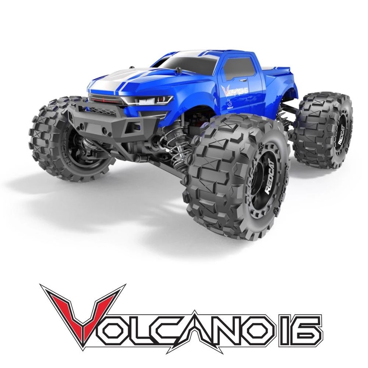 RC 1/16 Volcano Mini Monster Truck 4WD 2.4ghz -RTR- Blue