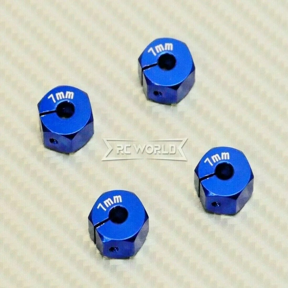 1/10 Anodized Aluminum 8MM WHEEL Spacer 12MM HUB -4 pcs- BLUE