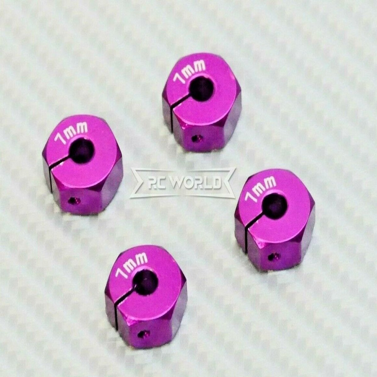 1/10 Anodized Aluminum 8MM WHEEL Spacer 12MM HUB -4 pcs- PURPLE