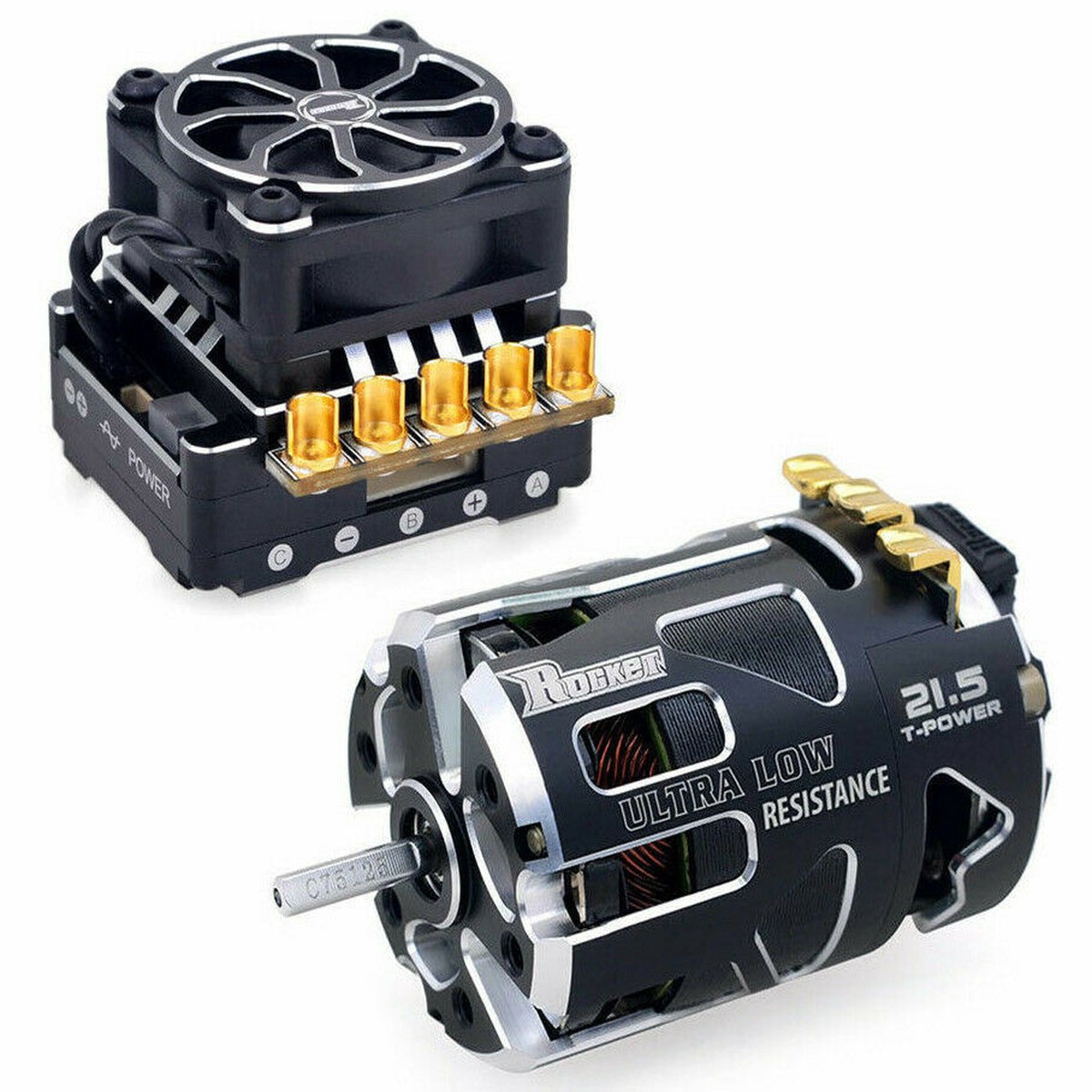 Surpass RC Brushless Sensored V5R 540 Motor + TS160A ESC V2 Combo 21.5T 2200 KV