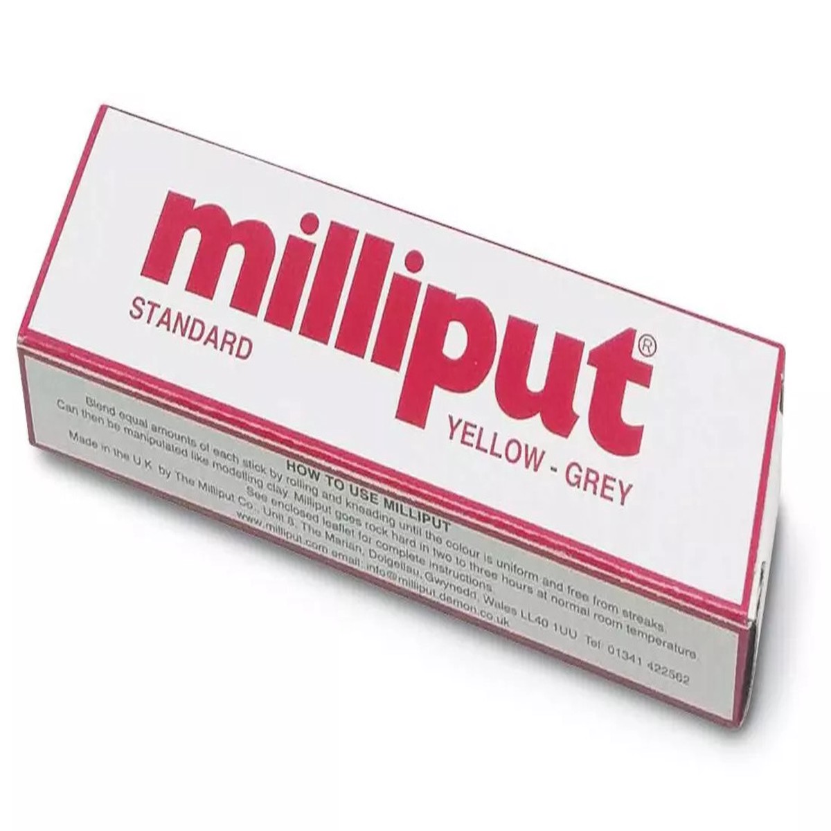 Milliput EPOXY PUTTY Moldable Dries Hard 4OZ -STANDARD-
