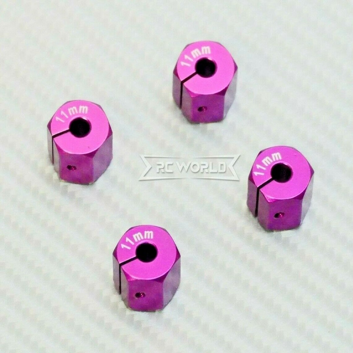 1/10 Anodized Aluminum 12MM WHEEL Spacer 12MM HUB -4 pcs- PURPLE