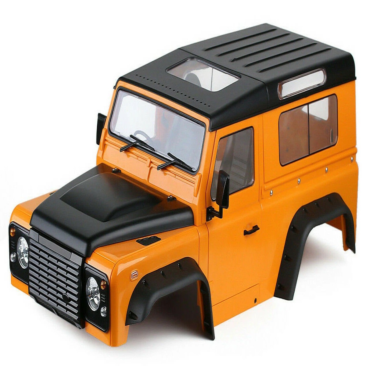 RC 1/10 Land Rover DEFENDER 90 D90 Wagon W/ Interior Hard Body 275mm ORANGE