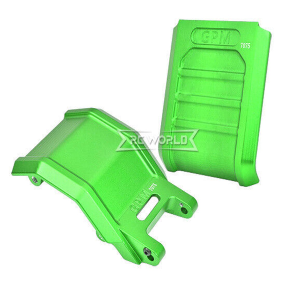 For 1/4 Losi Promoto Bike SKID PLATE SET (2PCS) Metal Upgrade #MX016AB -GREEN-
