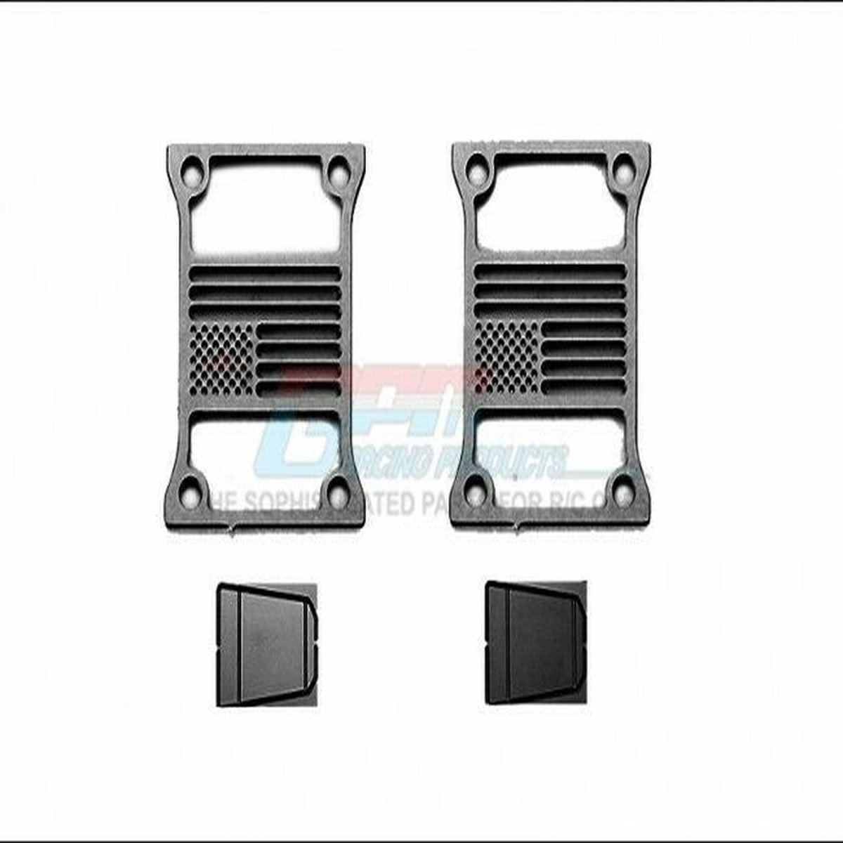 JEEP Wrangler REAR TAIL LIGHT Covers USA Flag (2)pcs BLACK