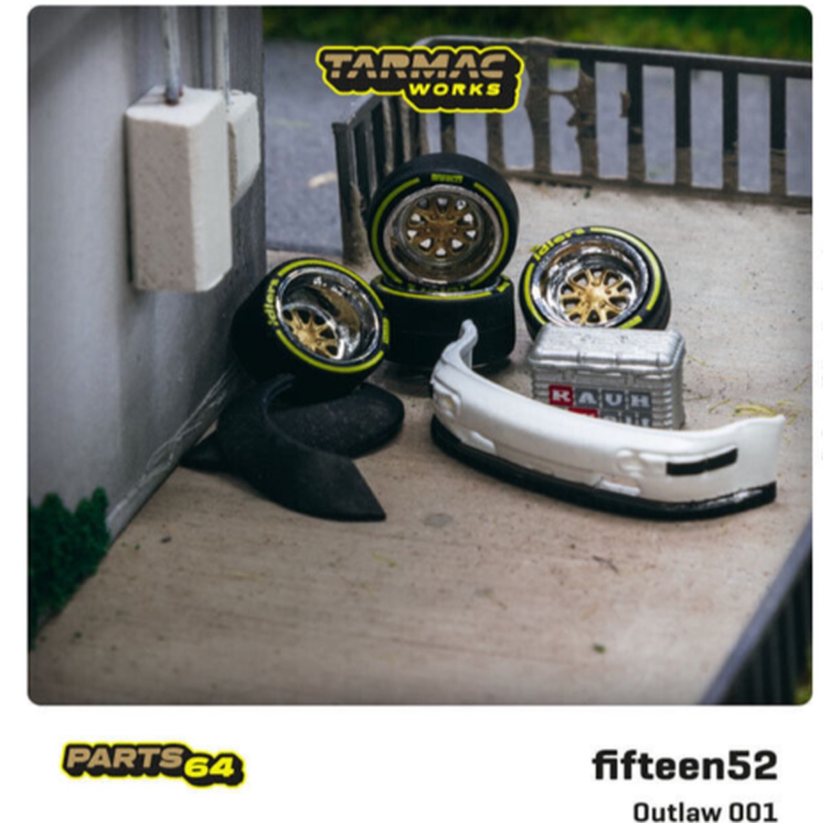 Tarmac 1/64 Scale PORSCHE RWB Tuning Car Parts Accessories (12 pcs)