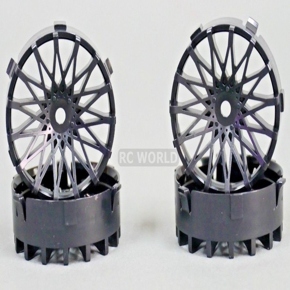 Tetsujin DAHLIA Rim INSERTS Disk Adjustable Offset - MATTE BLACK (4PCS) TT-7539