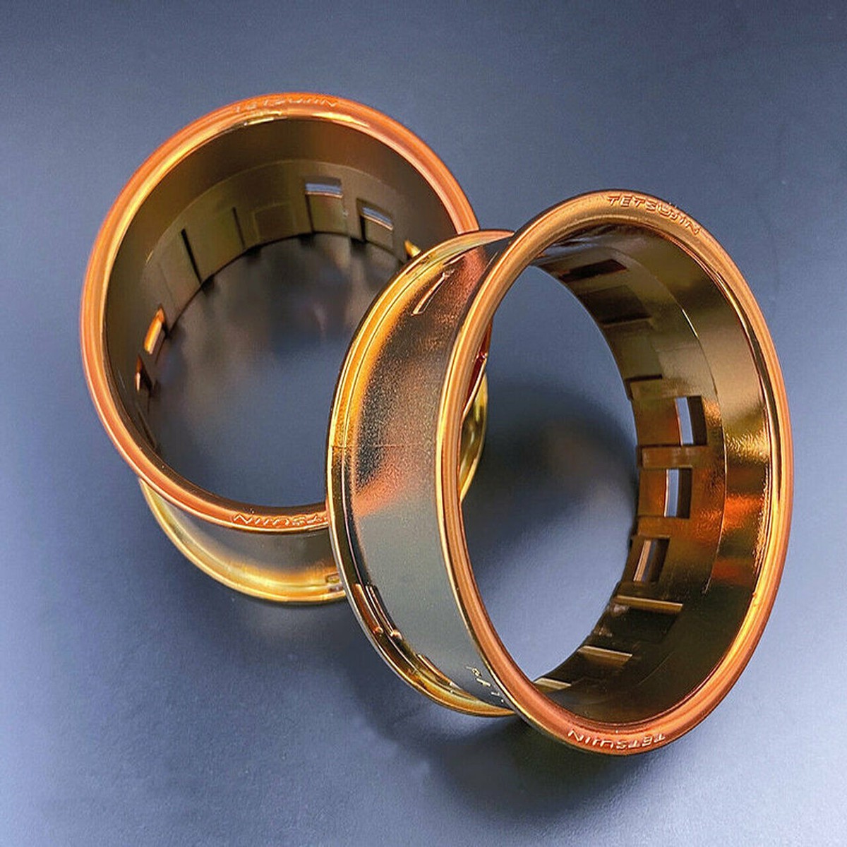 Tetsujin RC Wheels LIPS Adjustable Offset 3/6/9mm -GOLD CHROME 02- LIPS -4 pcs TT-8014