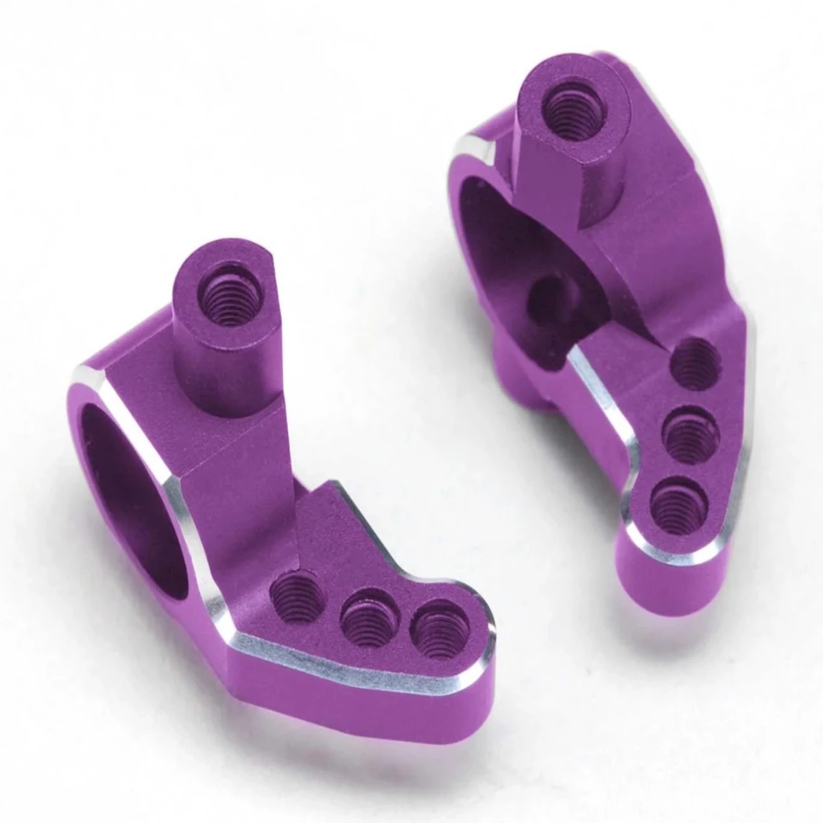 Yokomo 1/10 ALUMINUM Lightweight SP STEERING BLOCK (2PCS) -PURPLE- #Y2-415SAP