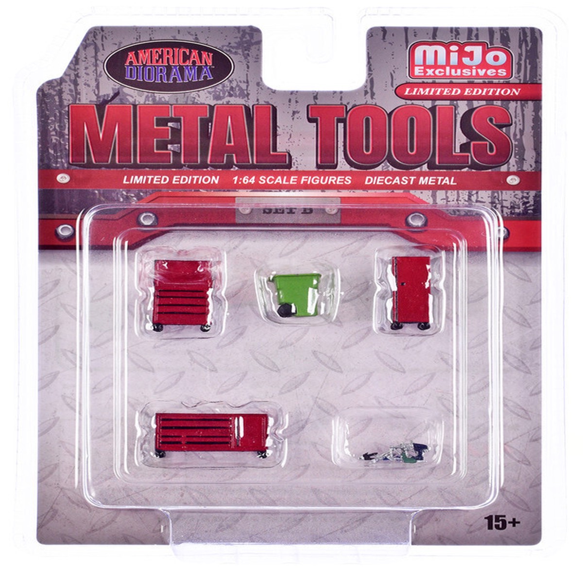 American Diorama 1/64 METAL TOOLS Set B Garage Accessories Die Cast