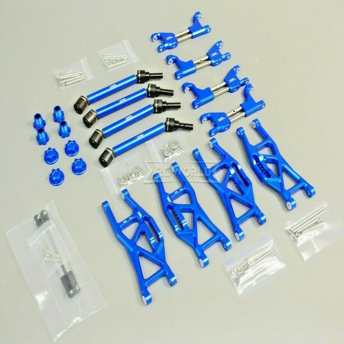 GPM For Traxxas Maxx 4S Wide Suspension & Drive Shaft Kit #TXMS100 BLUE
