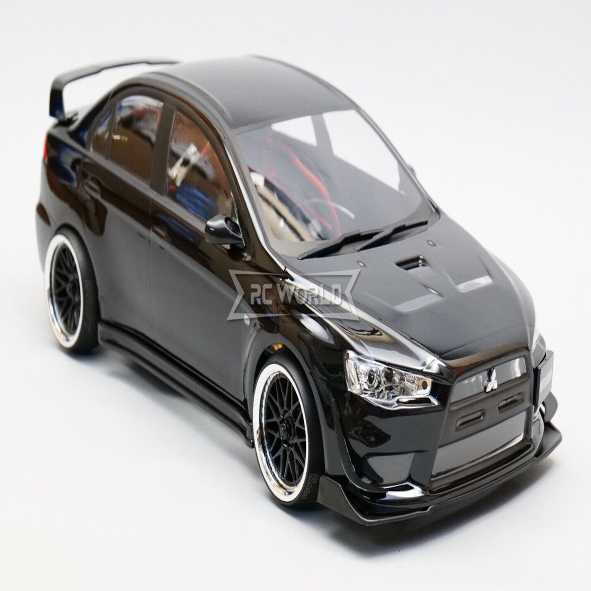 RC 1/10 MITSUBISHI EVO X Voltex Brushless AWD Drift Car w/ LED -RTR- *BLACK*