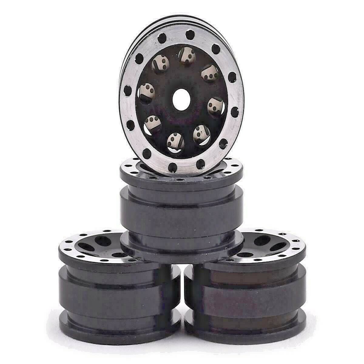 Orlandoo RC 1/32 Parts Aluminum WHEELS Rims (4PCS) -BLACK- #GA4002