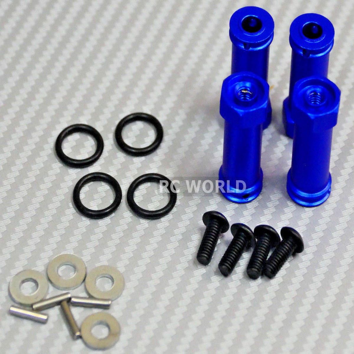 RC 1/10 Scale Anodized Aluminum 30MM WHEEL HUB Extension Spacer -4 pcs- BLUE