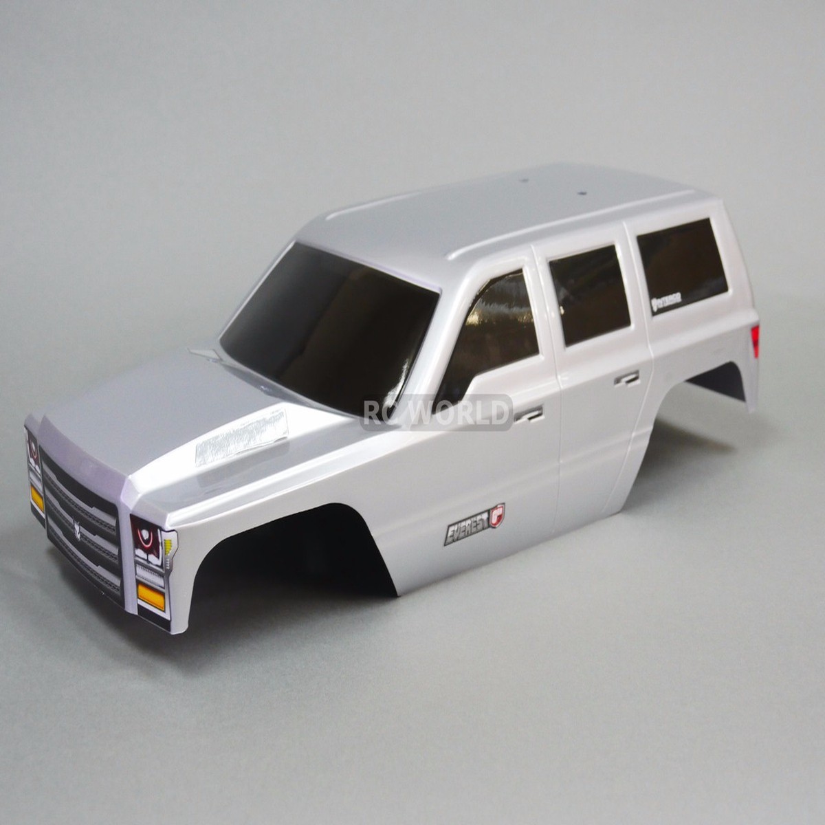 1/10 RC Truck CRAWLER Body SHELL Finished Red Cat EVEREST GEN7 Body SILVER -