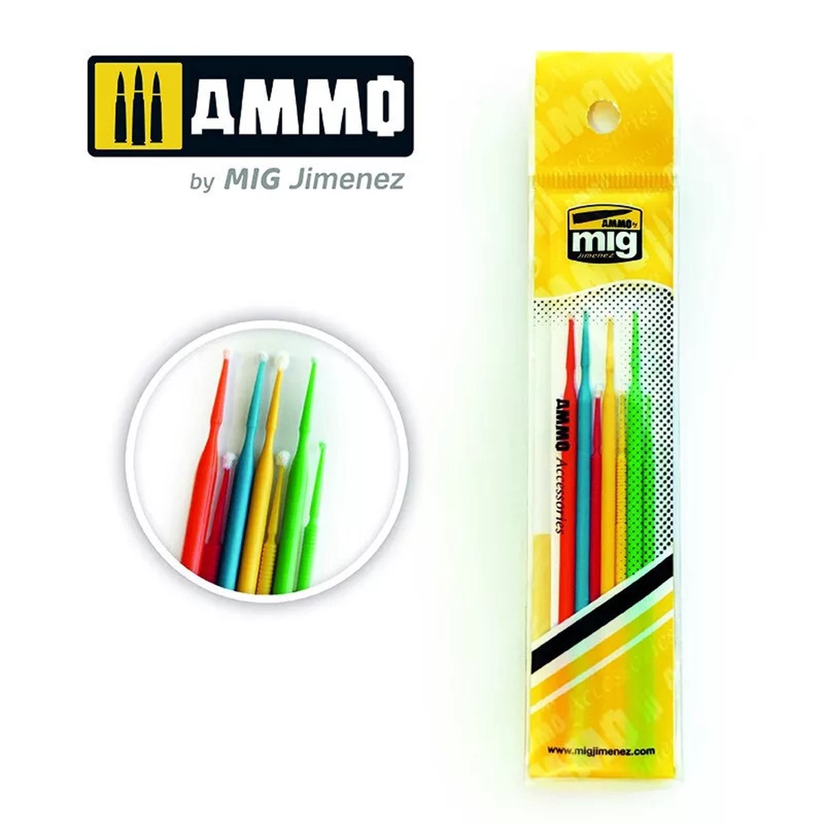 Ammo Mig SNIPER BRUSH Collection 7 PCS Brush Set #AMIG8570