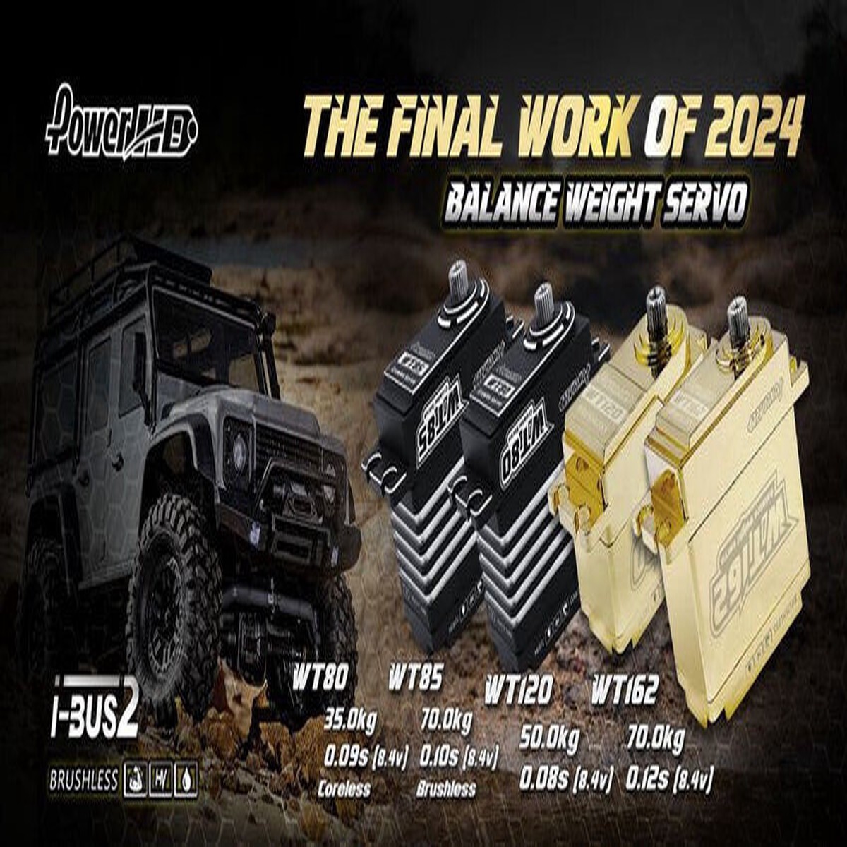 Power HD WT85 Rock Crawler SERVO Brushless 70kg 0.10s #WT85