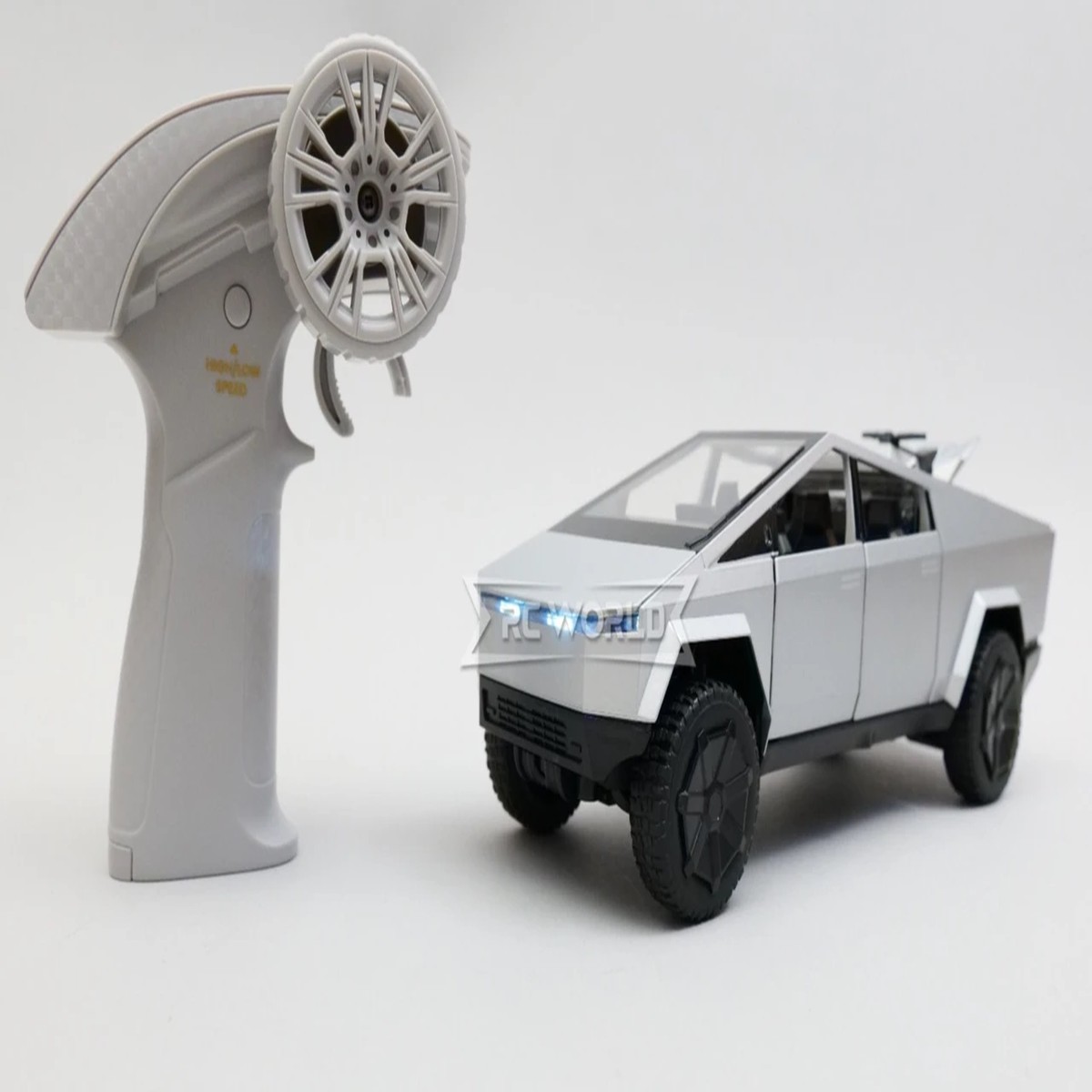 RC 1/24 Truck TESLA CYBER TRUCK Metal Body w/ ATV w/LED Lights *RTR*