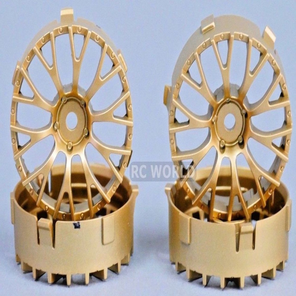 Tetsujin DAISY RC Car 1/10 Wheels GOLD Adjustable Offset 3-6-9mm -4 RIMS