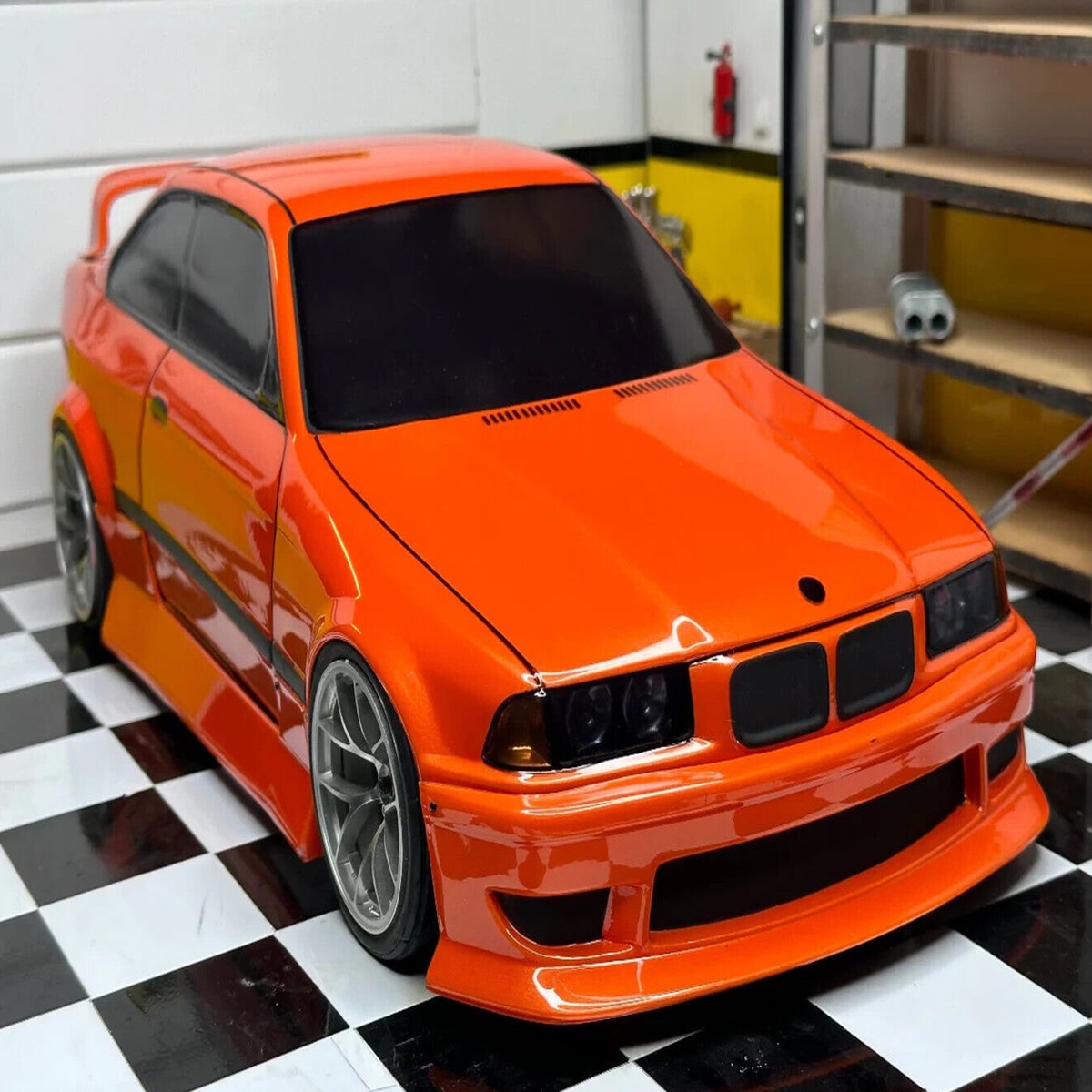 1/10 BODY Shell BMW M3 Coupe W/ Wide Kit E36 Body 200mm *Clear*