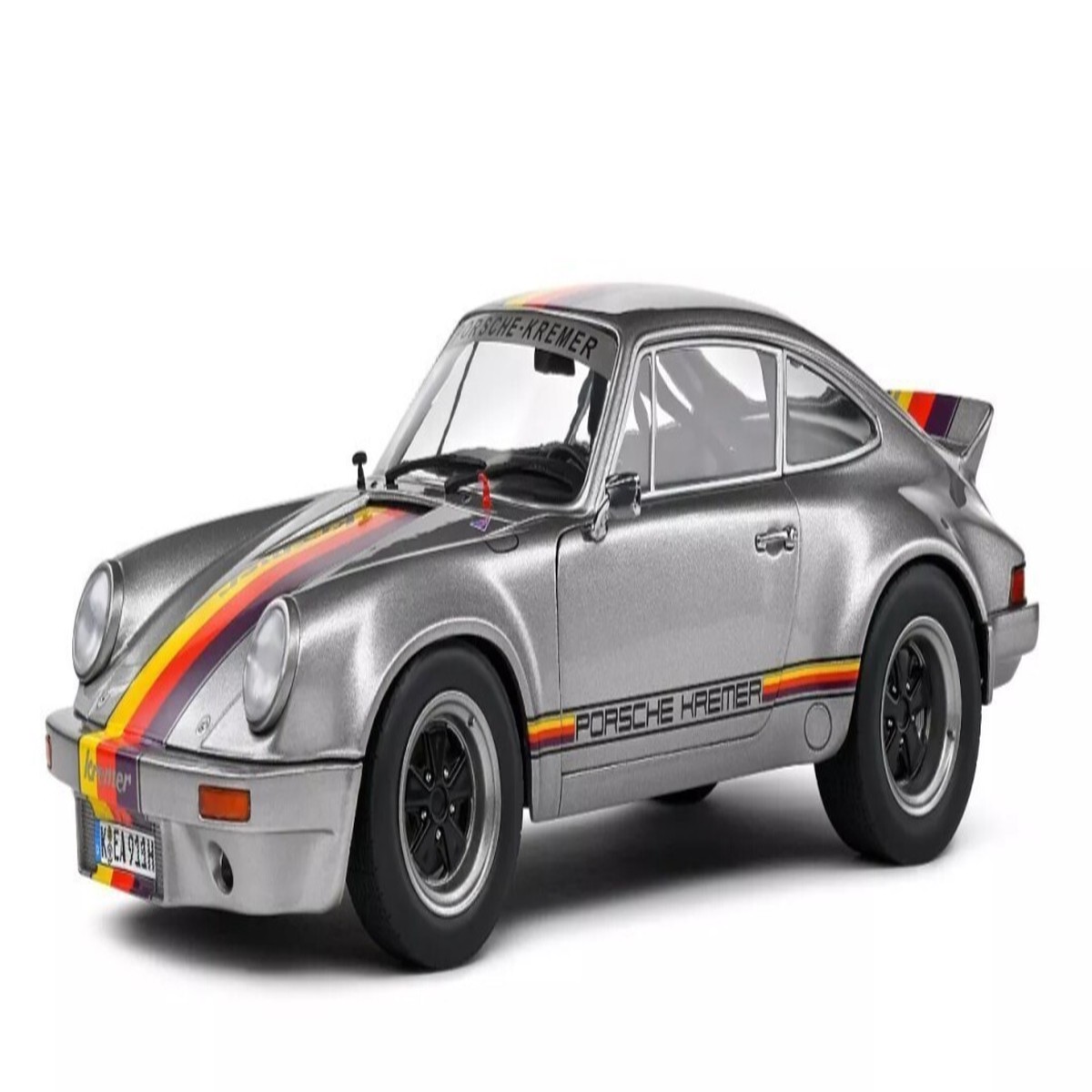 Solido 1/18 PORSCHE 911 RSR 1973 Kremer Design Model Car -SILVER-