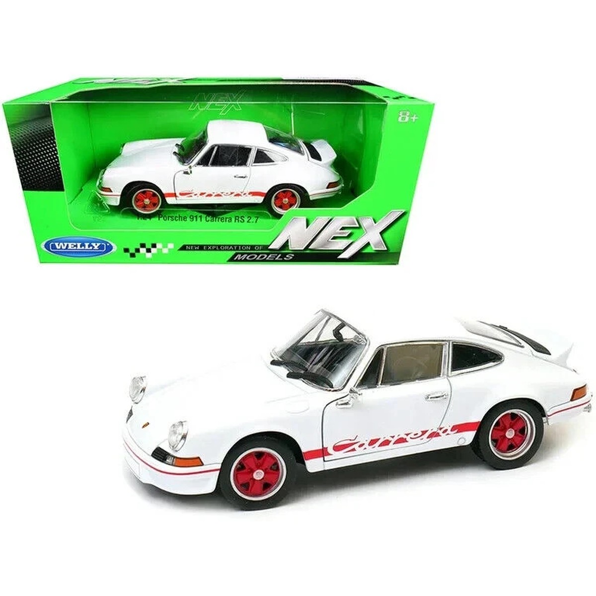Welly 1/24 PORSCHE 911 Carrera RS 2.7 Model -WHITE-