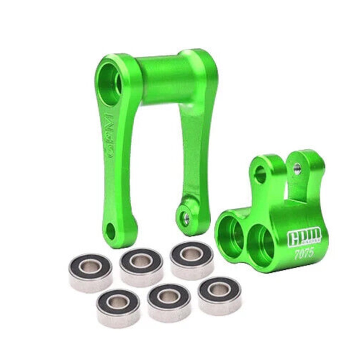 For 1/4 Losi Promoto Bike KNUCKLE & PULL ROD Metal Upgrade #MX030 -GREEN-