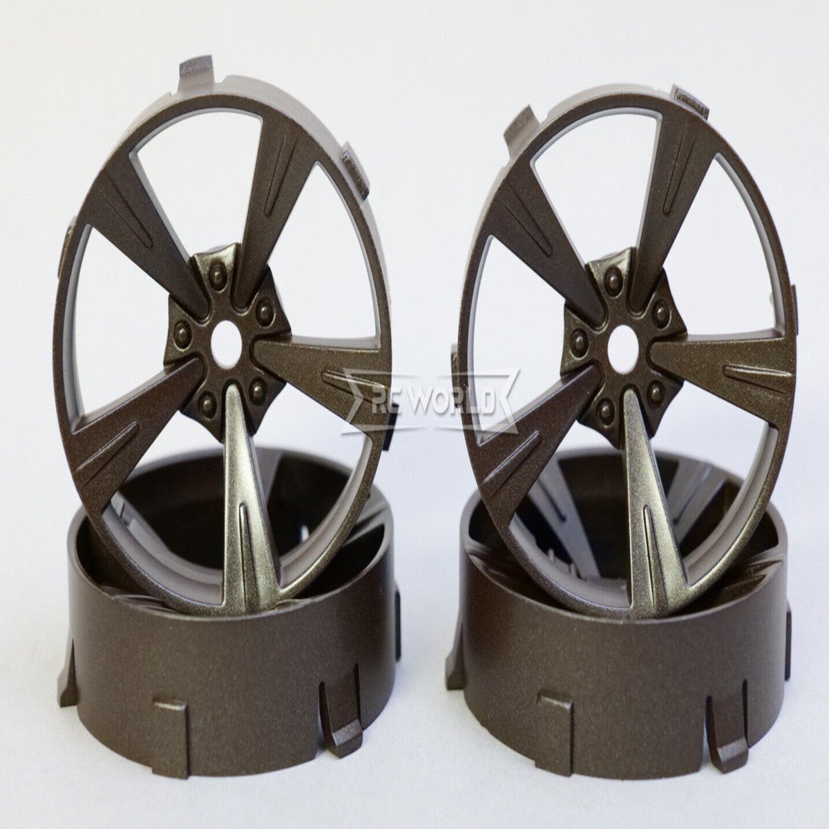 Tetsujin MANDARIN RC Car 1/10 Wheels Adjustable Offset 3-6-9mm -BRONZE - (4 pcs)