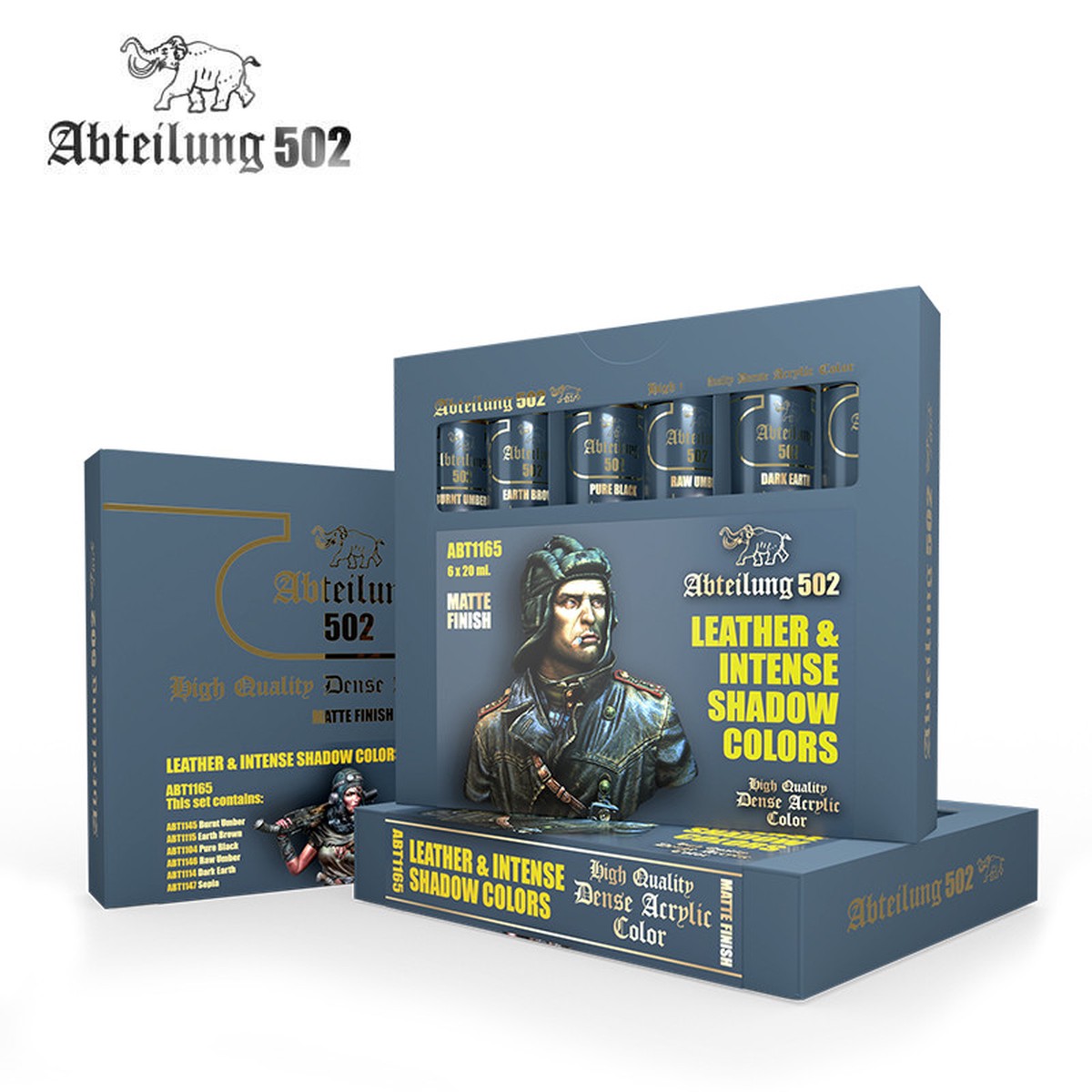Abteilung502 INTENSE LEATHER Colors Set Dense Acrylic Colors
