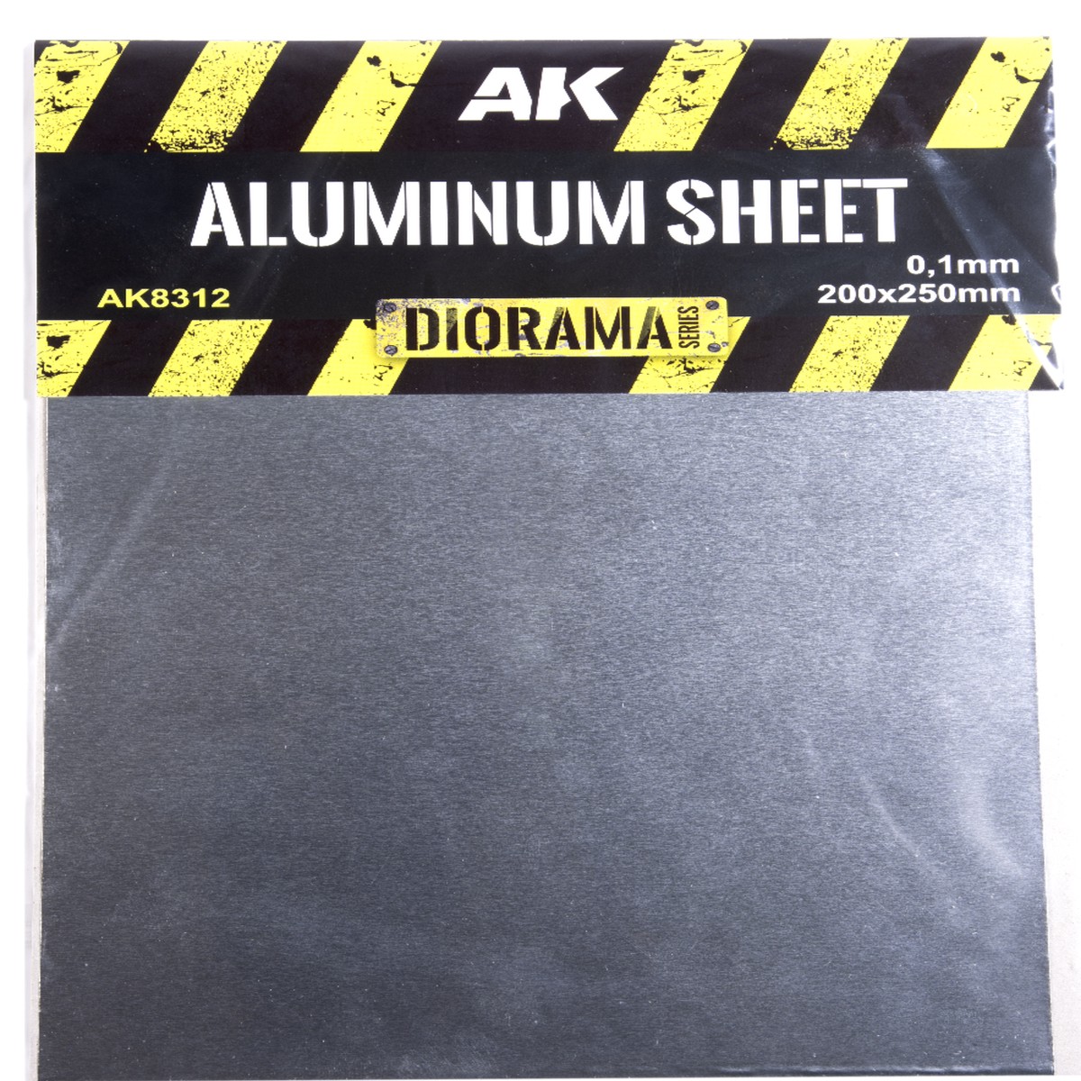 AK Interactive Real ALUMINUM SHEET 100UM (200 X 250MM) #AK8312