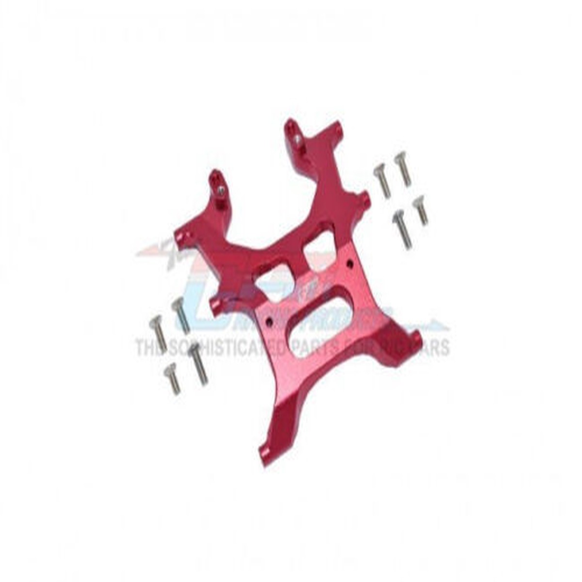 GPM For Axial SCX10-3 Jeep Wrangler Rear Chassis Support Frame SCX3015RA-RED-