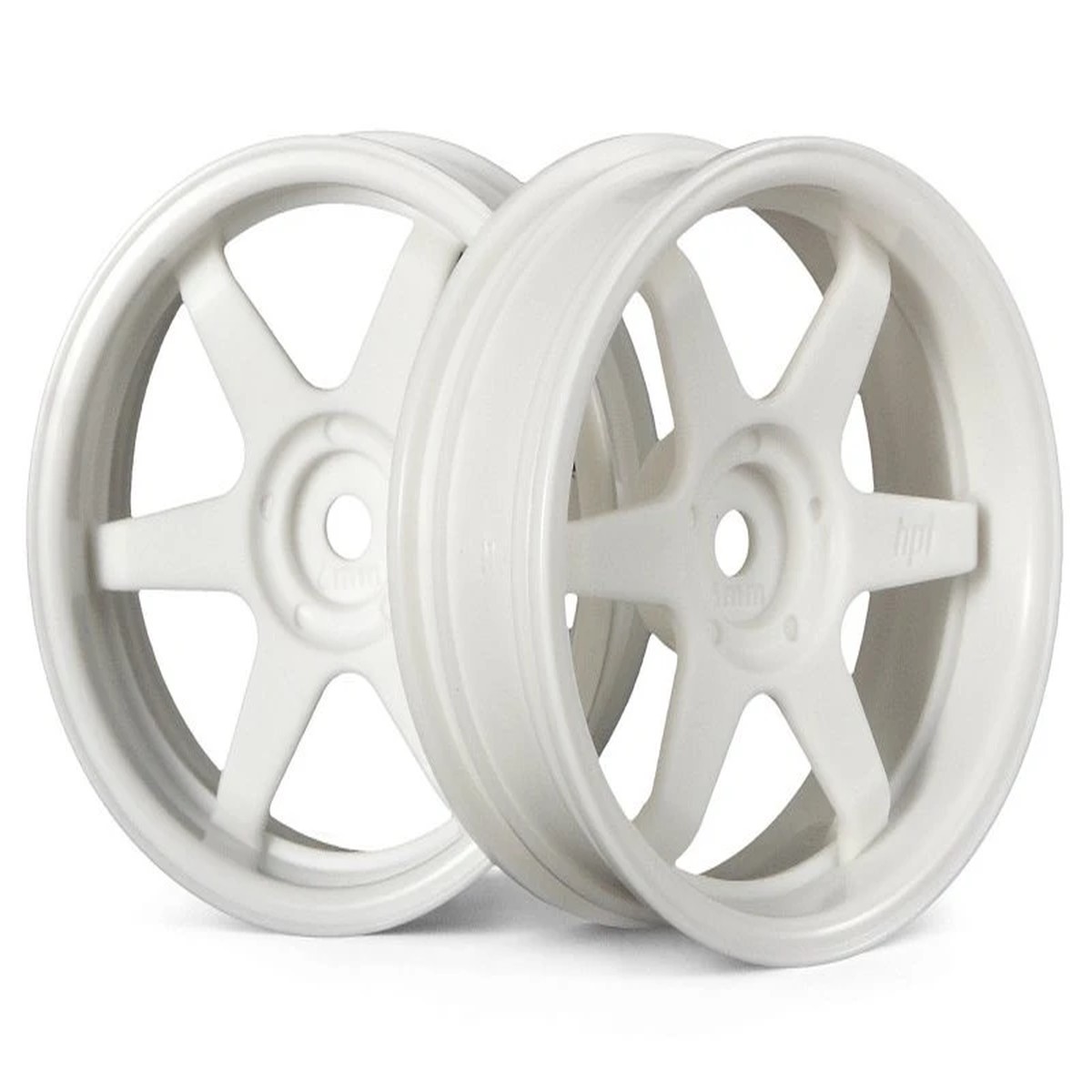HPI 1/10 TE37 WHEEL 26mm WHITE 6mm OFFSET (2pcs) #3845