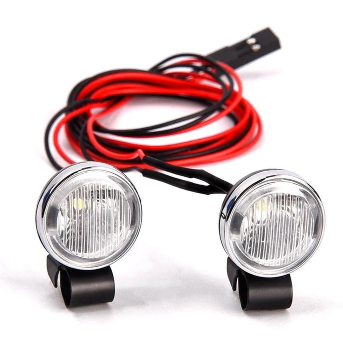 RC Scale LED LIGHT PODS 20mm Roof Lights - SCALE GRAIN -Round (2 pcs) #g157ka