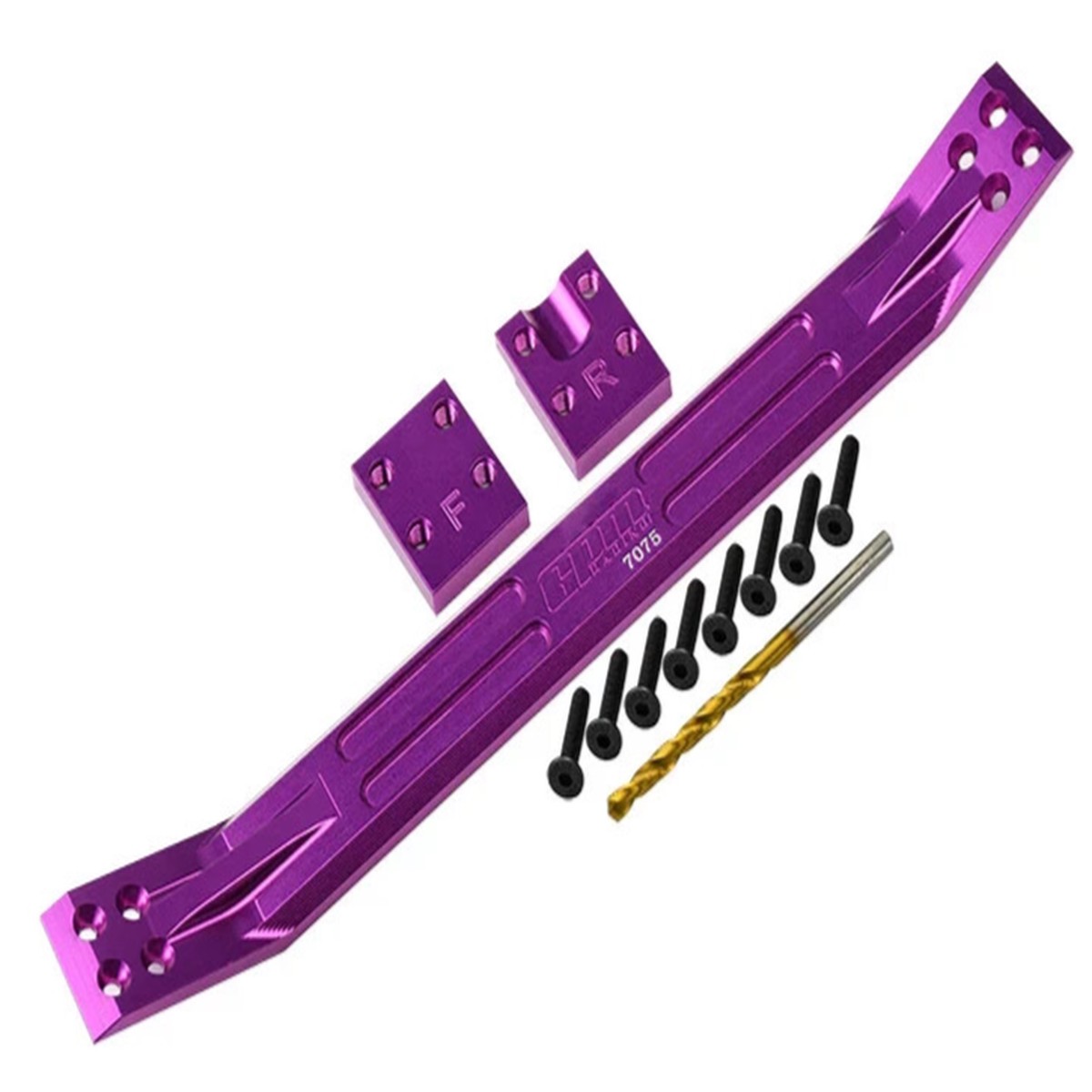 GPM For Traxxas CHASSIS PLATE SUPPORT 1/5 X Maxx 6S/8S #TXM016 -PURPLE-