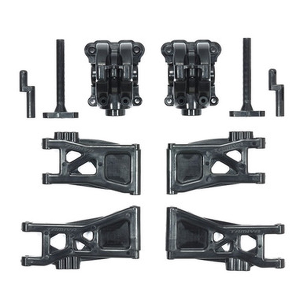 TT-02B REINF COVERS AND LWR SUS ARMS