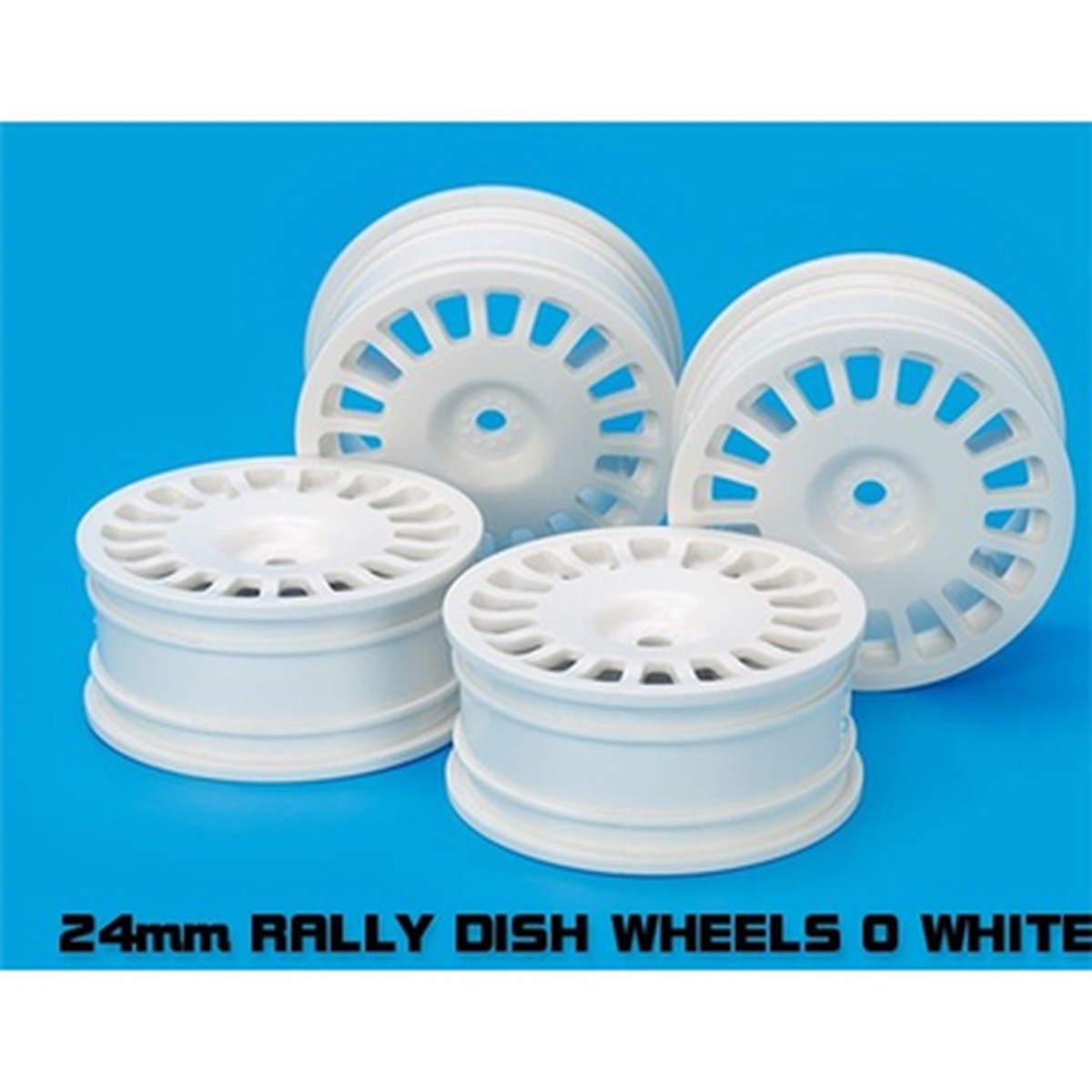24mm RALLY DISH WHEELS 0 WHITE