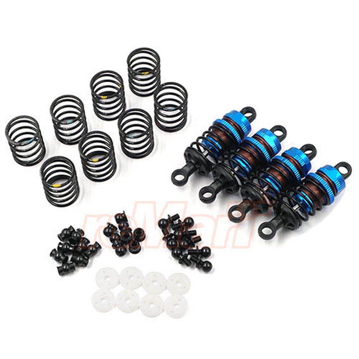 BBG-0055BU ALU BIG BORE GO 55MM DAMPER SET 4PCS FOR 1/10 TOURING