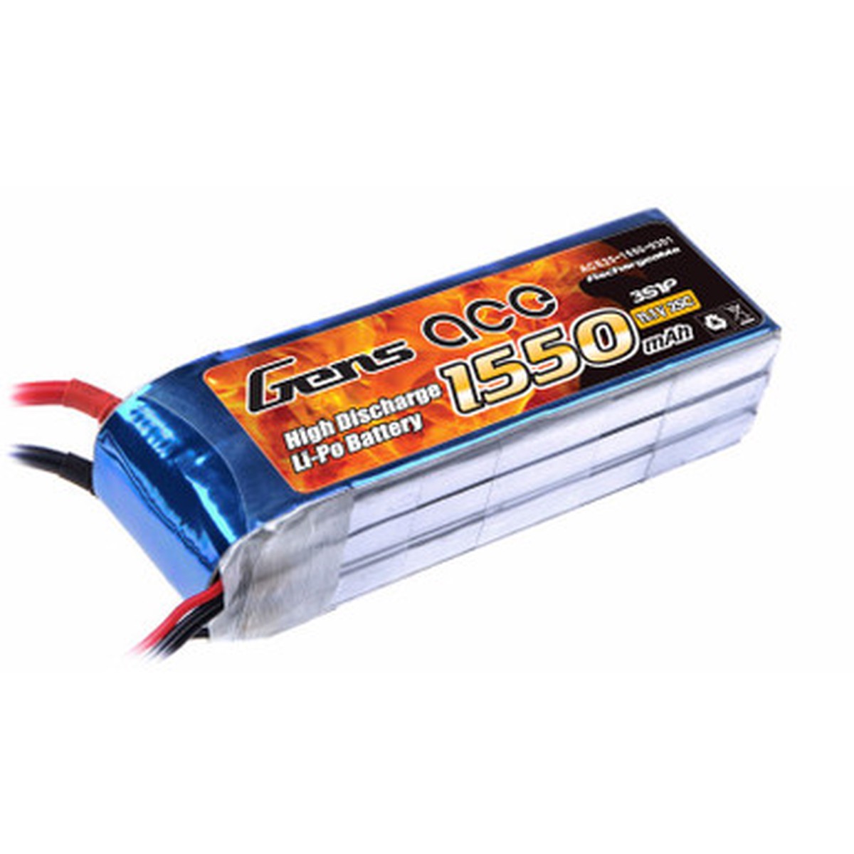 GENS-ACE 1550MAH 11.1V 25C EC3