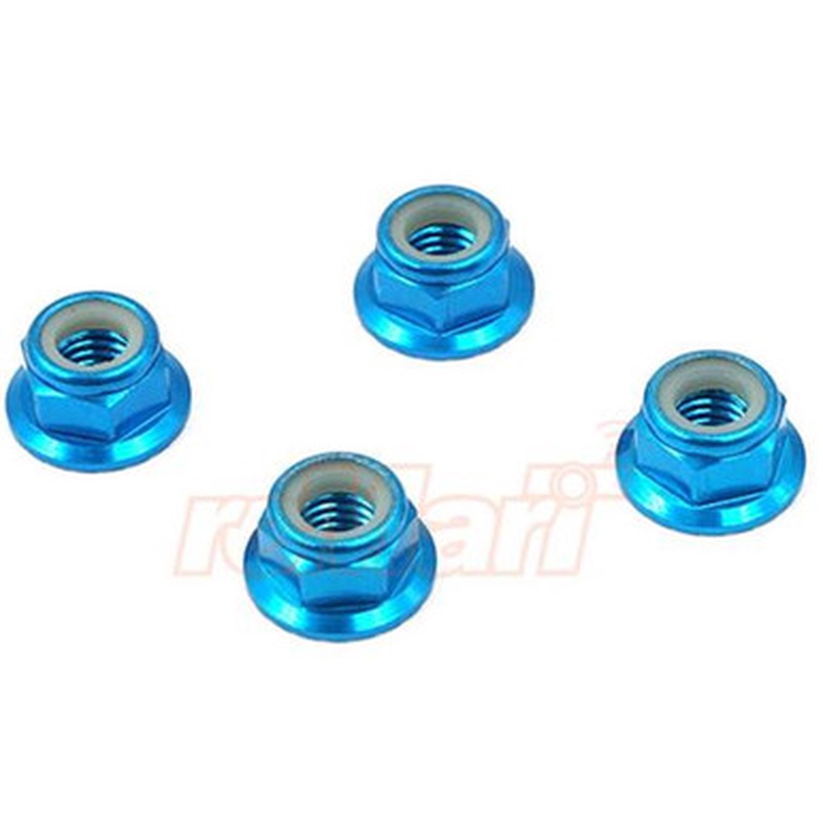 5MM ALUMINUM WHEEL LOCK NUT 4PCS BLUE