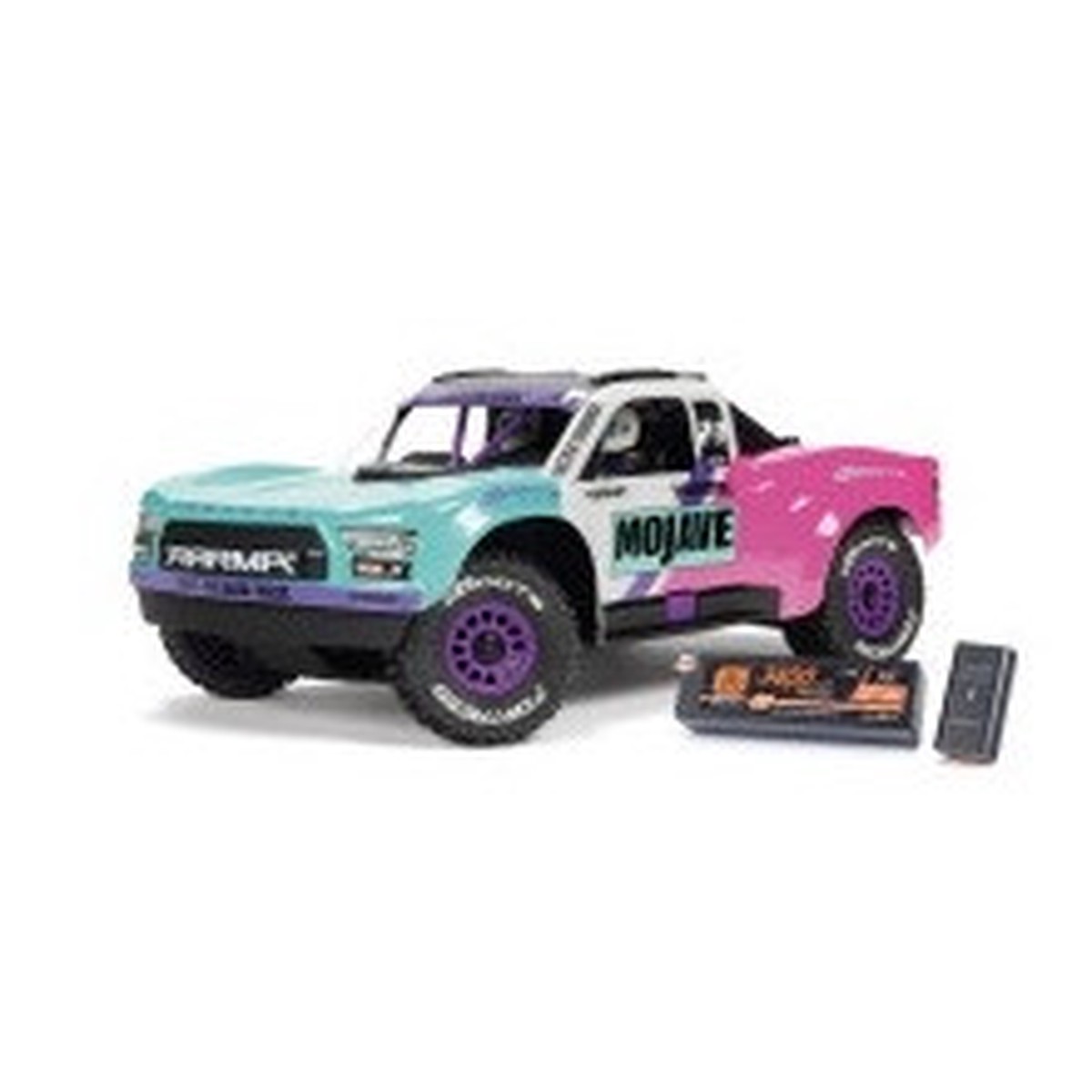 MOJAVE GROM 223S BLX Brushless 4X4 Small Scale Desert Truck RTR with Battery & Charger, Teal by ARRMA