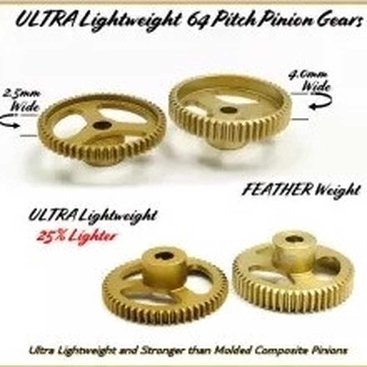 62T Thin Cut Ultra Light Weight 64P Pinion by Trinity