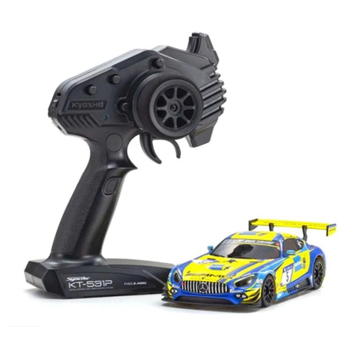 KYO 32345BLY-B Kyosho EP RS MINI-Z RWD Series readyset Mercedes-AMG GT3 No.5 24H Nurburgring 2018