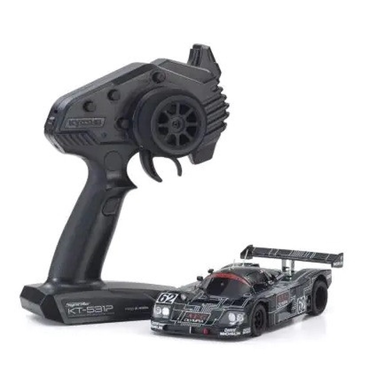 KYO 32353AG Kyosho MINI-Z RWD Series Ready Set Sauber-Mercedes Gruppe-C-Rennsportwagen C9, Nr.62, LM 1988