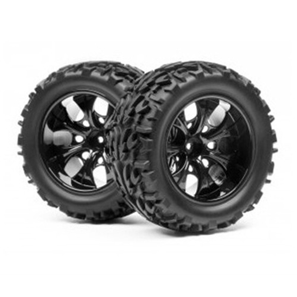 MV 22764 Maverick 1/10 Strada MT 2.8/4.7" Wheel and Tire Set 7-Spoke Rims (2 PCS)