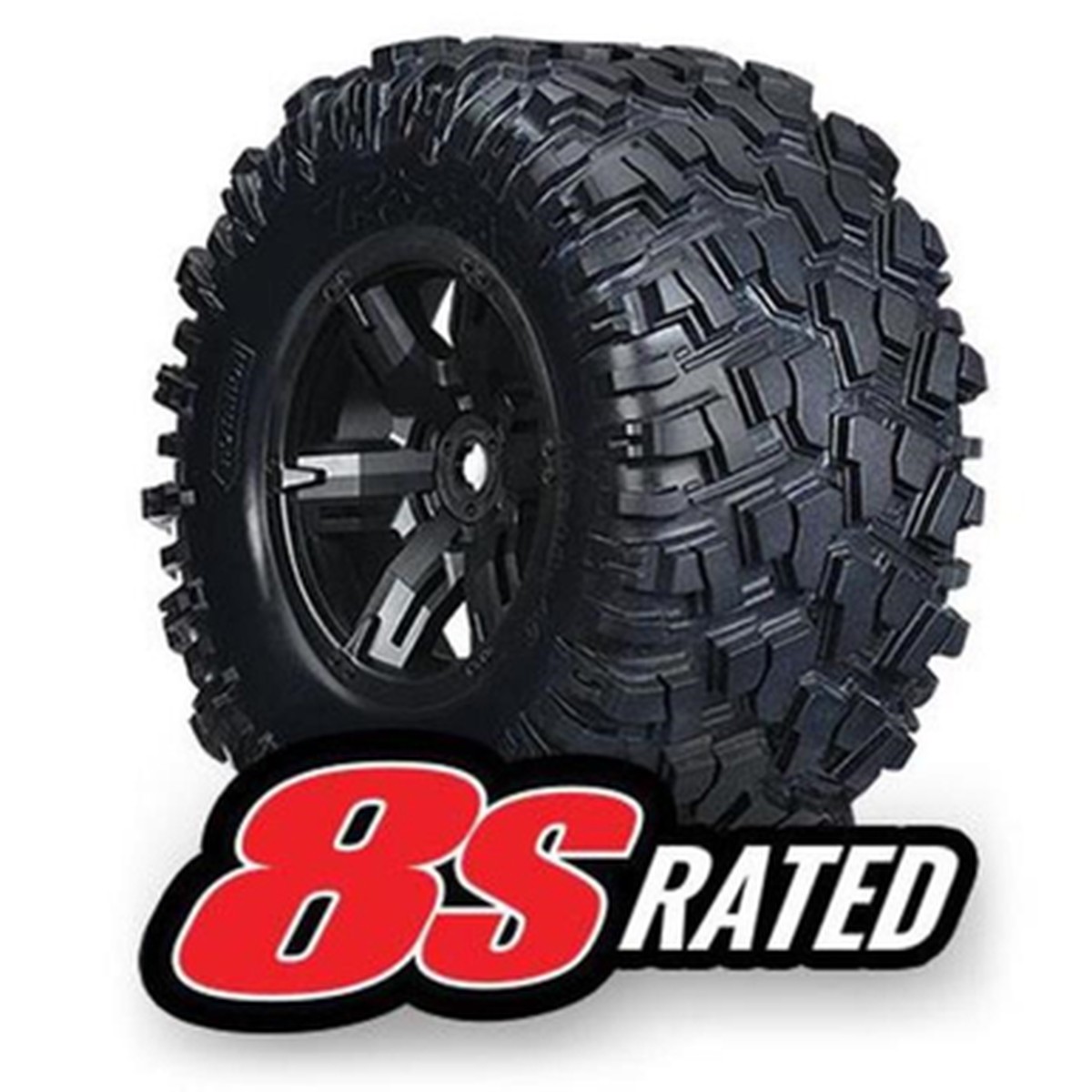 TRAXXAS 7772X - TIRES & WHEELS, ASSEMBLED, GLUED