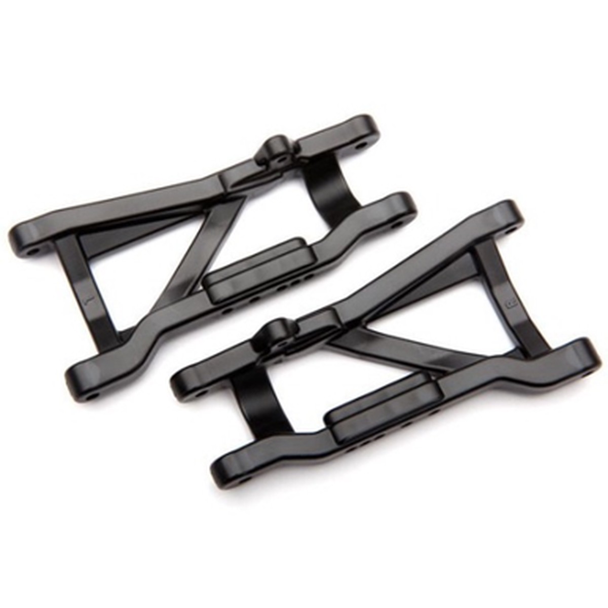 Traxxas 2555X - Suspension arms, black, rear, heavy duty (2)