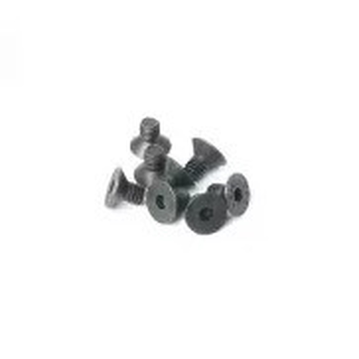 4x6mm Flat Head Hex Hardened Steel Countersunk Screw (w/container) (8) by Koswork