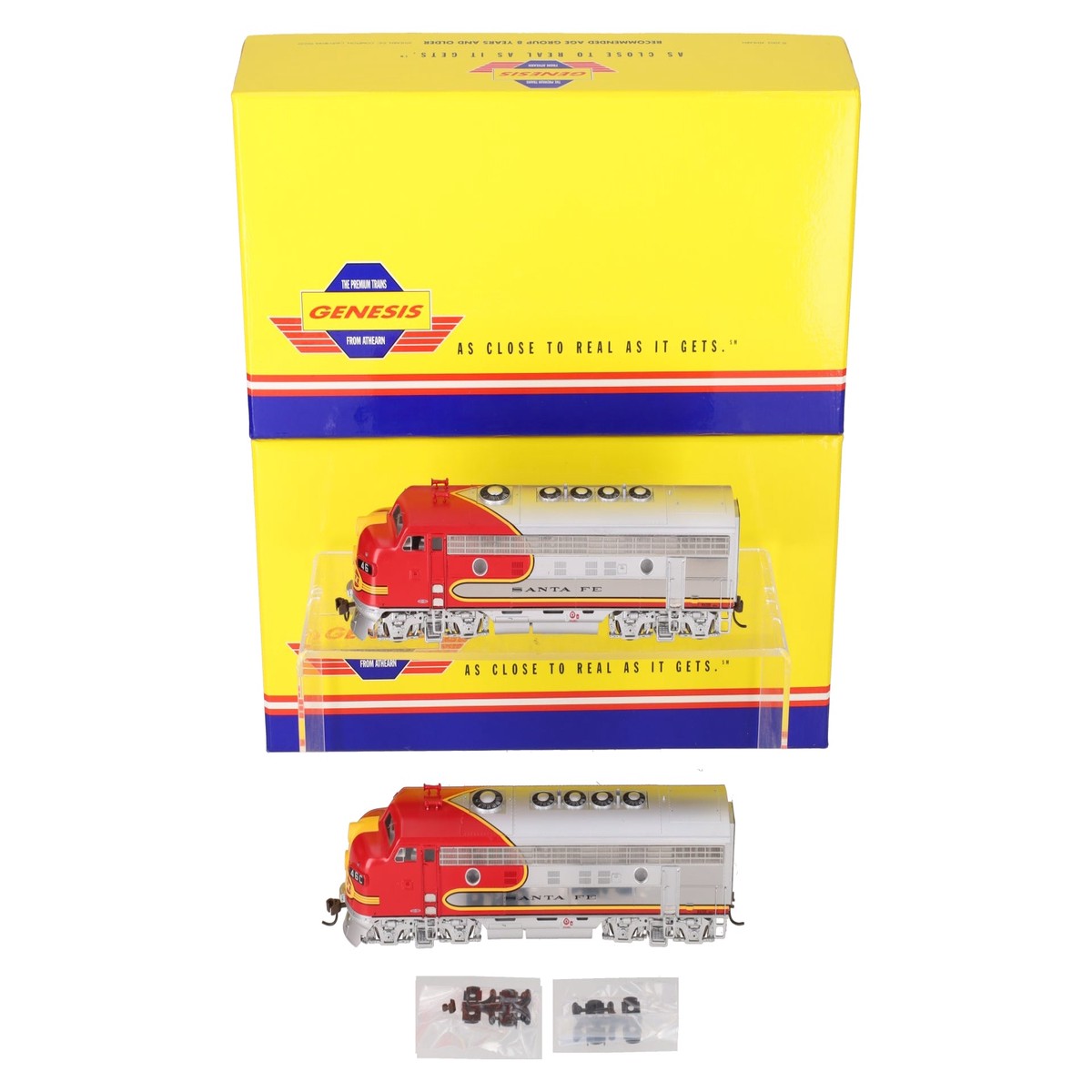 Athearn G1615 HO Scale Santa Fe F-7A/F-7A Diesel Locomotive Set #46/#46C LN/Box