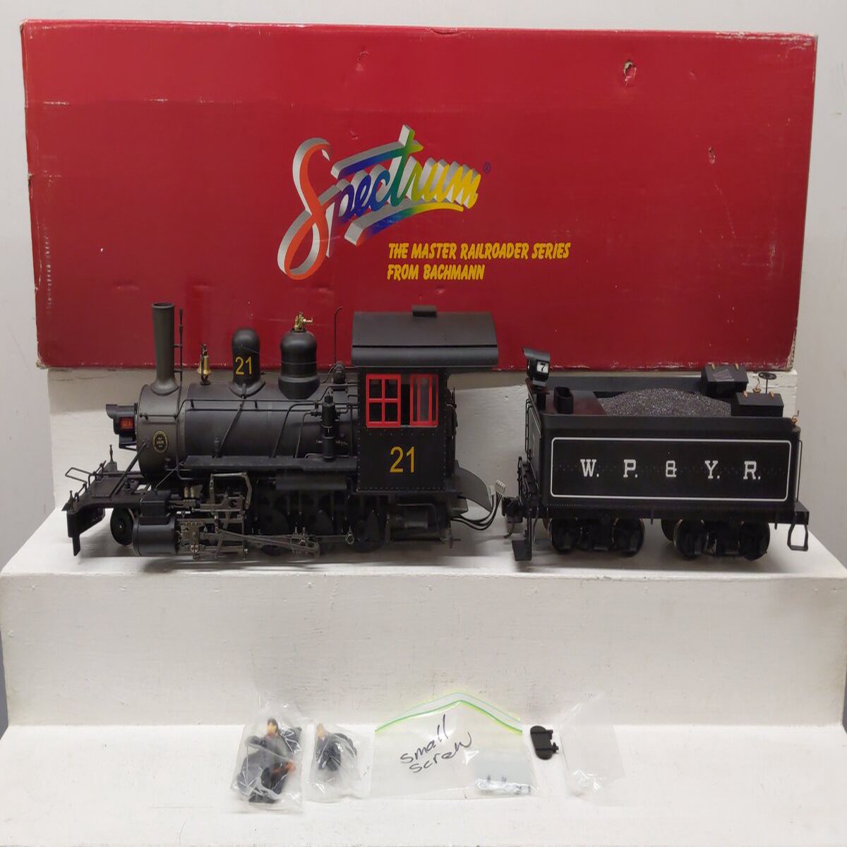 Bachmann 81294 G Scale 2-8-0 Steam Locomotive #21 & WP&YR Tender #7 VG/Box